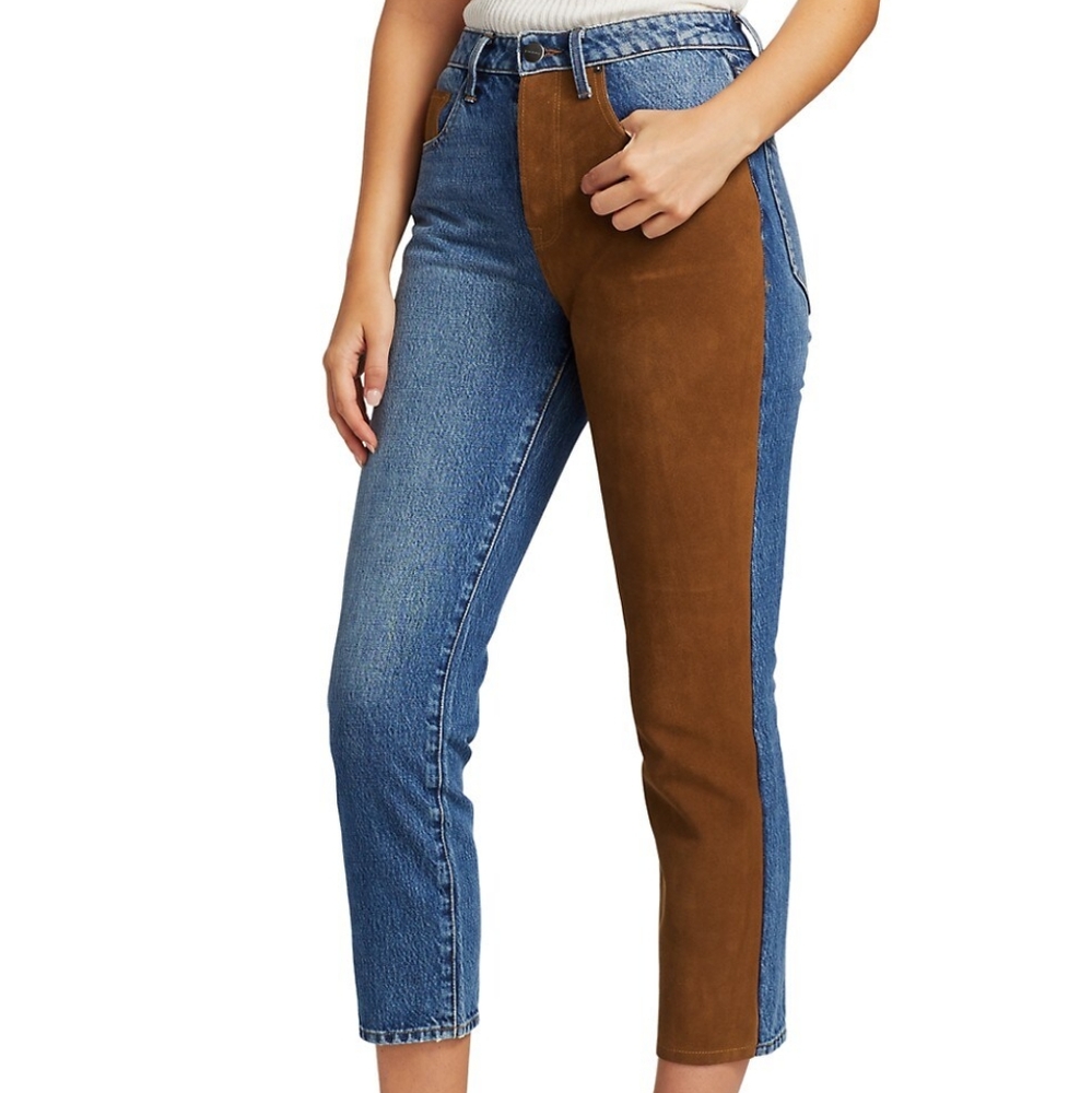 NWT Frame Denim Jeans Straight leg Cropped Jeans sz 24